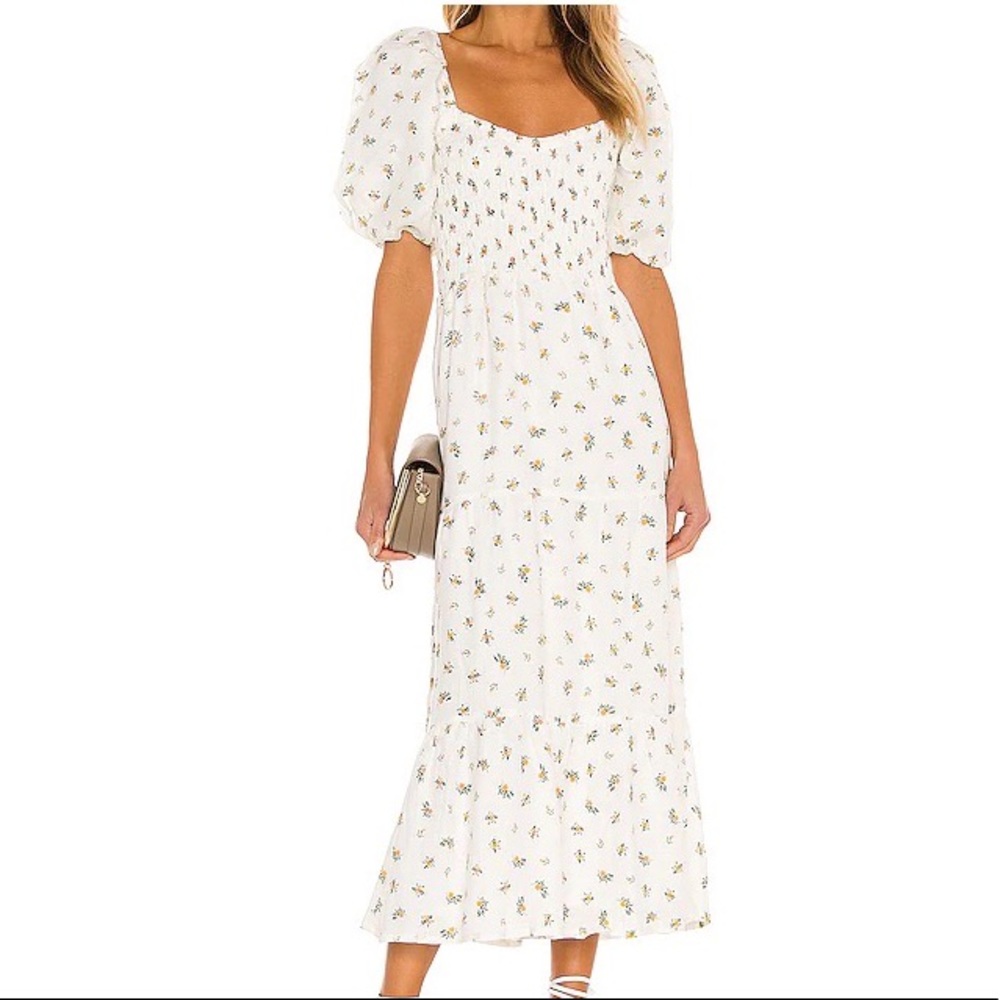 Faithfull the Brand Gianna Midi Dress Carrie Floral Print